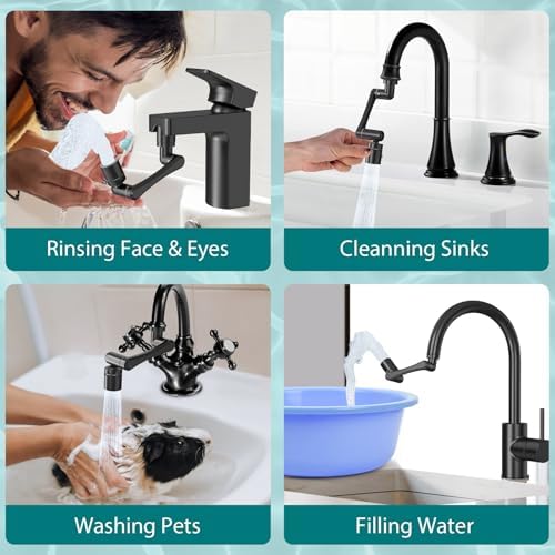 CECEFIN 1440 Swivel Faucet Extender for Kitchen/Bathroom Sink, NSF/ANSI 372 - Image 7