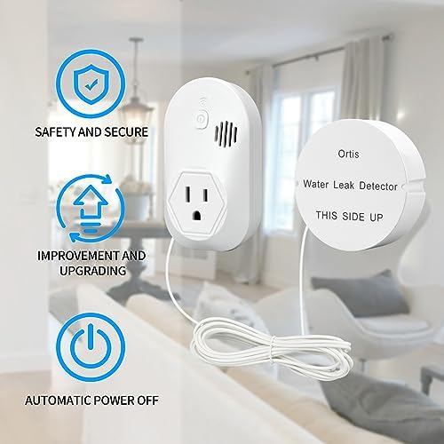 Ortis Water Alarm Leak Detector, 95 dB Loud Alarm, Prevent Serious Floods and Water Damage - Image 2