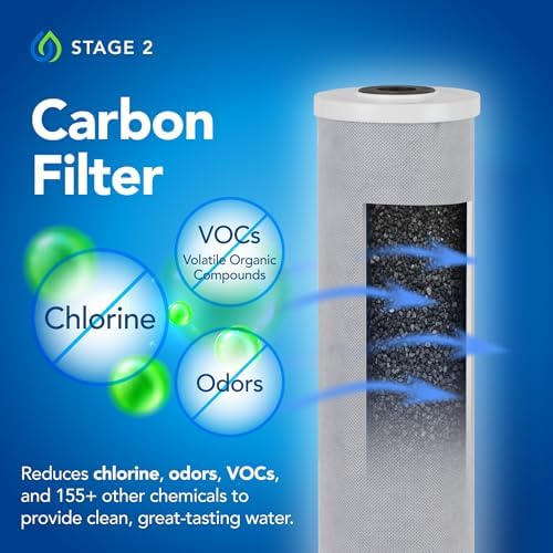 Whole Home Water Filtration System with UV Light - Removes Chlorine, Chloramine, Sediment, Silt, Debris, VOC’s, and More - Get Softer Skin & Hair with Better Tasting Water - Image 4