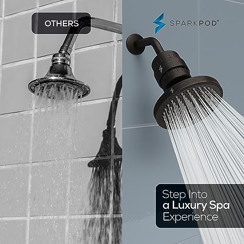 SparkPod Filtered Shower Head, 23-Stage, 6" Round, Oil-Rubbed Bronze - Image 4