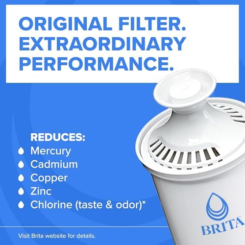 Brita Large Water Filter Pitcher for Tap and Drinking Water with SmartLight Change Indicator, Includes 1 Standard Filter, BPA-Free, Lasts 2 Months, 10-Cup Capacity, Mazarine Blue - Image 3