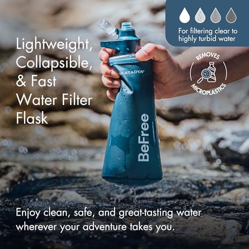 Katadyn BeFree 1L Lightweight Collapsible Water Filter Bottle for Outdoors - Image 2