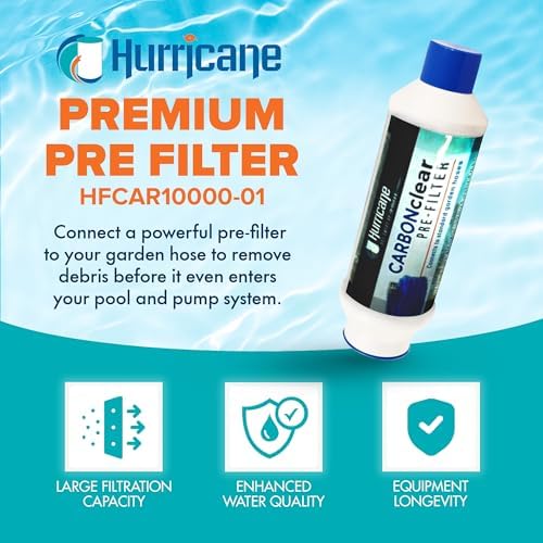Hurricane Filters HF-CAR10000-01 - 10,000 Gallon Pre Filter for Filling Your Hot Tub, Spa & Pool, Pet Bath & More - HF-CAR10000-01 Fits 3/4" Garden Hose Pre Filter (4 Pack) - Image 2