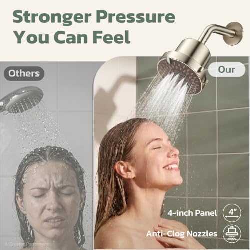 JDO High Pressure Filtered Shower Head, 5 Modes Rain Showerhead with Filter - Image 5