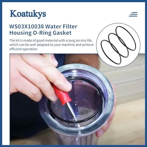 WS03X10038 Water Filter Housing O-Ring Gasket for GE GXWH01C, CXWH08C, GXWH04F, GXWH20F, GXWH20S, GXRM10 & GX1S01R (3/Pack) - Image 4