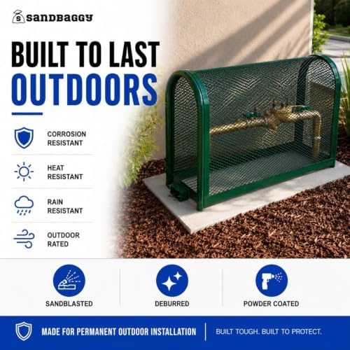Sandbaggy Durable Backflow Security Cage – Backflow Preventer Enclosure | 2 Year Warranty (48” x 25” x 15” (LxHxW), 2, Count) - Image 5