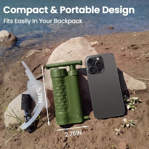 Portable Water Filter Pump, 0.01 Micron Water Filtration System - Image 5