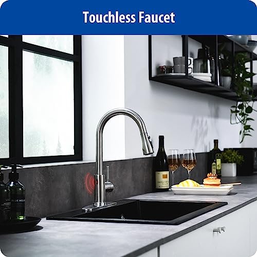 WEWE Touchless Kitchen Faucet, Brushed Nickel, Pull-Down, Single Handle - Image 2
