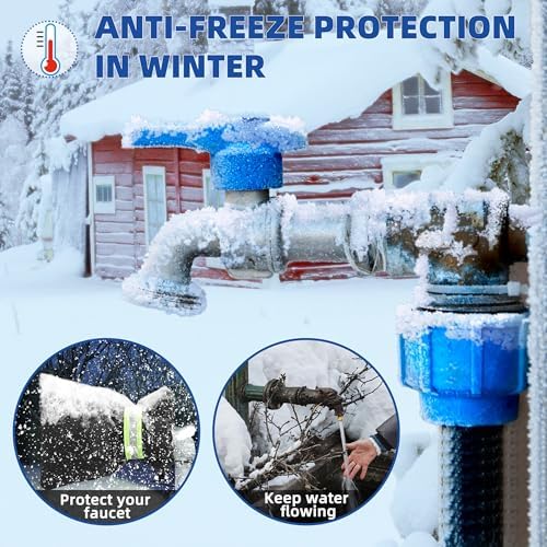 Outdoor Faucet Covers for Winter 4 Pack (Reflective Velcro) - Image 6