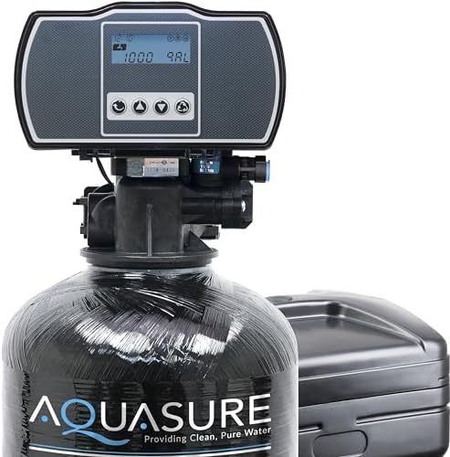 Aquasure Harmony Series 32,000 Grains Whole House Water Softener with High Performance Automatic Digital Metered Control Head | Reduces Hardness and Improves Water Quality | for 1-2 bathrooms by Aquasure