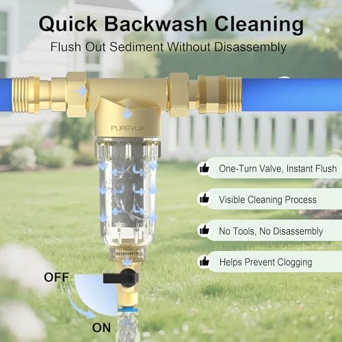 PGF1 Spin Down Garden Hose Sediment Filter, 3/4" GHT Connector - Image 4