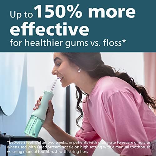 Philips Sonicare Cordless Power Flosser 3000, Water Flosser, 2 Nozzles - Image 2