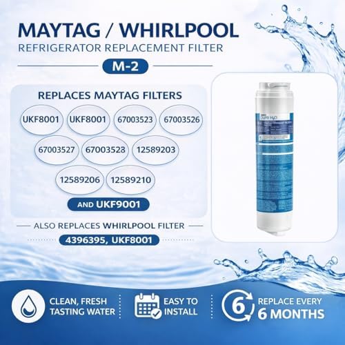 Watts M-2 Maytag Refrigerator Water Filter Replacement Cartridge - Compatible with UKF8001, 6-Month/300 Gallon Life, Reduces Lead, Chlorine, Odor, VOCs, NSF Certified - Image 5