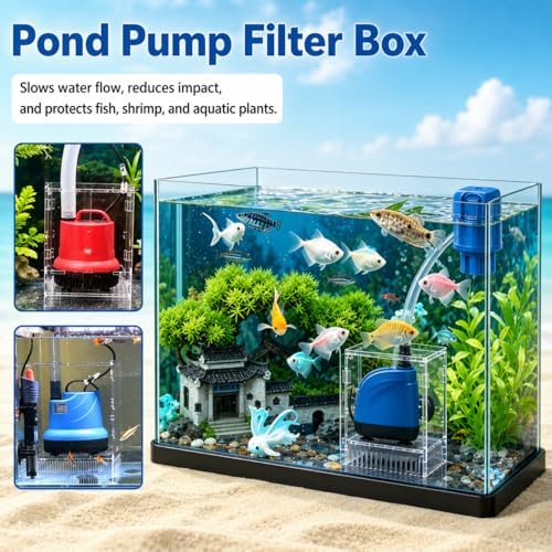 Small Pond Pump Cover, Fish Water Tank Protective Case, Acrylic Protective Cover For Outdoor Pond Filter, Water Filter Pump, Outdoor Pond, Garden, Swimming Pool, Fish Tank (4.92 “X3.34 ”X4.49") - Image 3