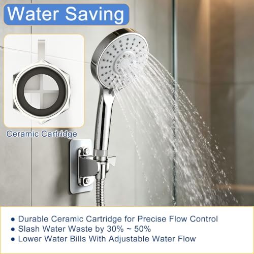 Shower Head Shut Off Control Valve, Pressure Reducer, Flow Restrictor - Image 6
