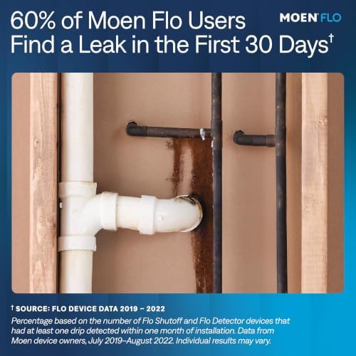 Moen Flo Shutoff, 3/4" Automatic Water Leak Detector & Shutoff, 900-001 - Image 6