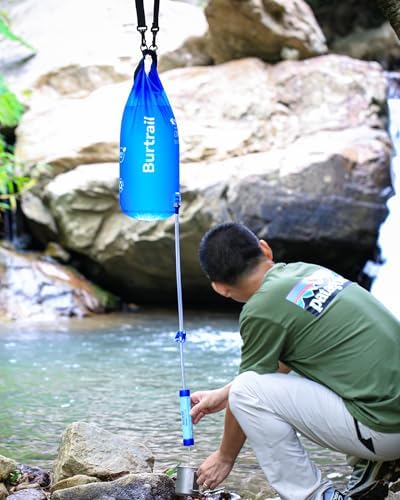8L Camping Water Filtration System, Protable Gravity Water Filter System Survival for Camping Hiking Backpacking and Emergency Preparedness, 2-Gal Bag, BPA-Free - Image 6