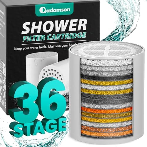 Shower Filter Cartridge, Replacement for 36-Stage System, Easy Fit by Adamson