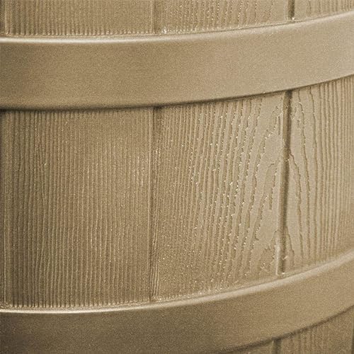Good Ideas Rain Wizard Water Collection Barrel, 50 Gallon, Khaki, 3 Pack - Image 6