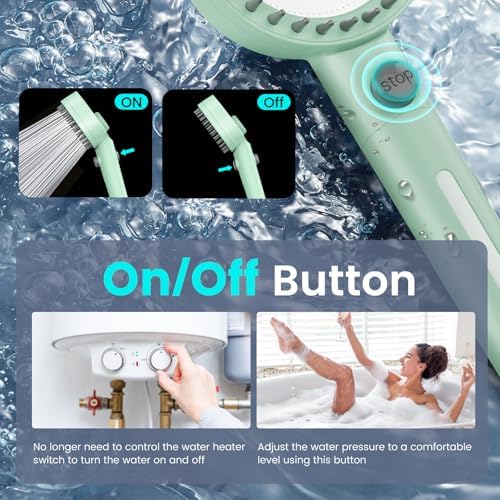 Filtered Shower Head with Handheld, High Pressure Showerhead with Filters - Image 6