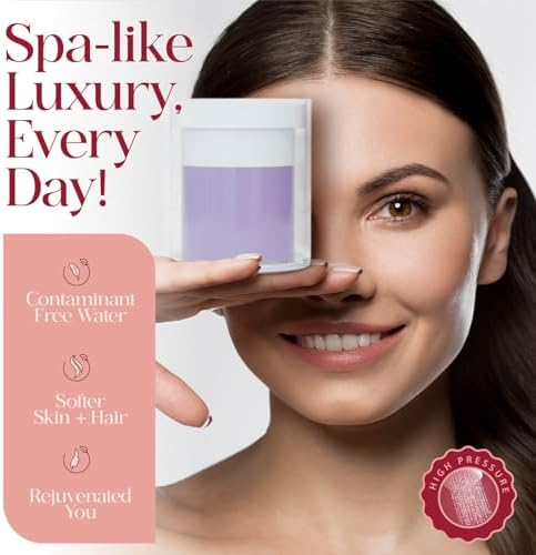 Vitamin C Shower Filter Replacement Cartridge + Shower Steamers Aromatherapy - K Beauty Skin & Hair Enhancement, Universal Water Filter Replacement for AquaBliss - Lavender Spa Scent - Image 3