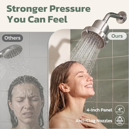 JDO High Pressure Filtered Shower Head, 5 Modes Rain Showerhead with Filter - Image 5