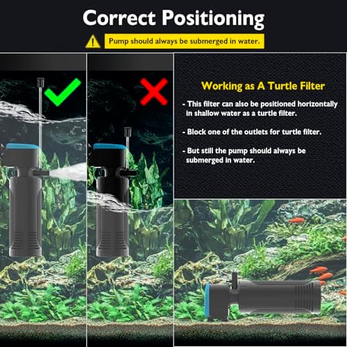 AquaMiracle Water Flow Adjustable 3-Stage Aquarium Filter with Aeration - Image 5