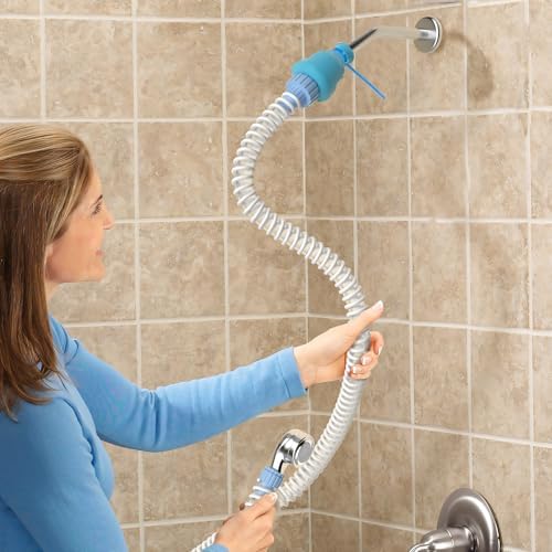 Slip-On Dog Shower Attachment for Bathtub Faucet, Ear-Tab Zip-Tie Connector, Handheld Sprayer Head, 6 ft Hose, Fits Spouts up to 3 in - Image 2