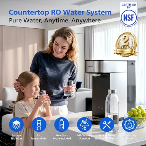 PHILIPS Countertop Reverse Osmosis Water Filter, Installation-Free - Image 2