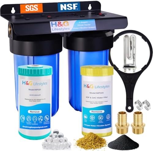 H&G Lifestyles Whole House Sediment Filter & Water Descaler for Hard Water by HGLifestyles