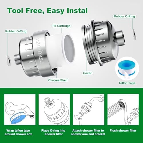 Shower filter removes Impurity,soothes dry skin,dandruff,eczema.Silver1pcs. - Image 4