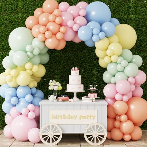 APLANET Pastel Balloons Different Sizes 18 12 10 5 Inch, Latex Party Balloons for Easter Themed Birthday Wedding Baby Shower Party, Grad Anniversary Supplies, Arch Kit Decoration, 150pcs - Image 6