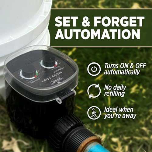 Poultry Pro Water Timer, Customized Electronic Water Timer for Garden Hose with Duration & Frequency, Watering Timers for Animals, Plants, Hands-Free Watering System, 2 AAA Battery (Not Included) - Image 2