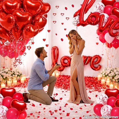 Red Heart Balloon Decoration Kit - Image 6