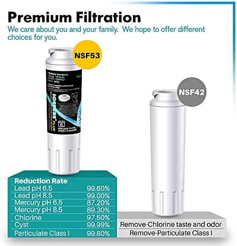 ICEPURE PLUS NSF/ANSI 53 Certified UKF8001 Refrigerator Water Filter Compatible with Maytag UKF8001, UKF8001AXX, UKF8001P, Whirlpool 4396395, 469006, EDR4RXD1, EveryDrop Filter 4, 4 Pack - Image 4