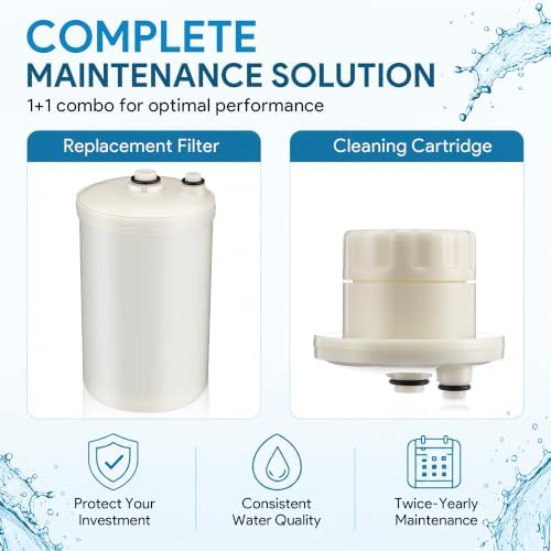 Premium Water Filter Replacement and Cleaning Cartridge Combo, Compatible with HG-N Water Ionizer, Compatible with Enagic Kangen LeveLuk SD501, JrIV, KANGEN 8(Not Original Type Before 2010) - Image 5