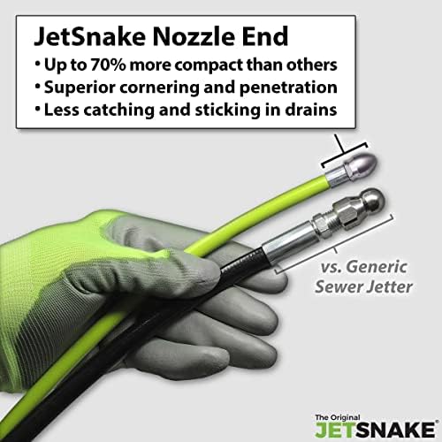 50 FT Sewer Jetter for Electric Pressure Washers - Flexible Steel Braid - Image 3