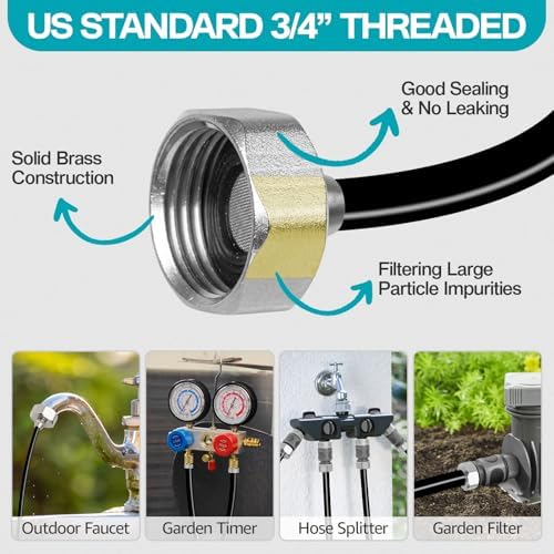 OnBrand 40FT Mister for Outside Patio with Brass Adapter and 11 Nozzles - Image 3