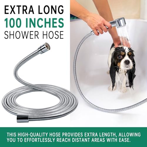 3 Mode Dog Shower Attachment with 3/4" GHT & 1/2" NPT Adapter - Image 5