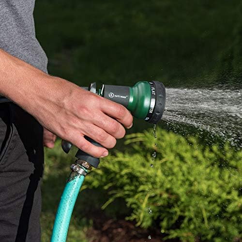 AUTOMAN Garden Hose Nozzle, Water Hose Sprayer Nozzle with 7 Adjustable Watering Patterns, Slip Resistant for Watering Plants, Lawn& Garden, Washing Cars, Cleaning, Showering Pets & Outdoor Fun. - Image 6