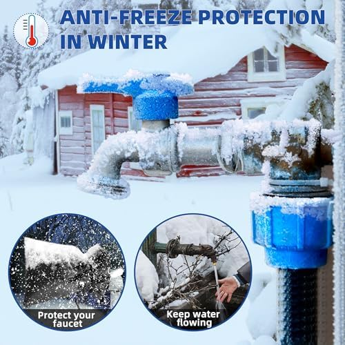 Outdoor Faucet Covers for Winter 4 Pack Reusable (Drawstring) - Image 6