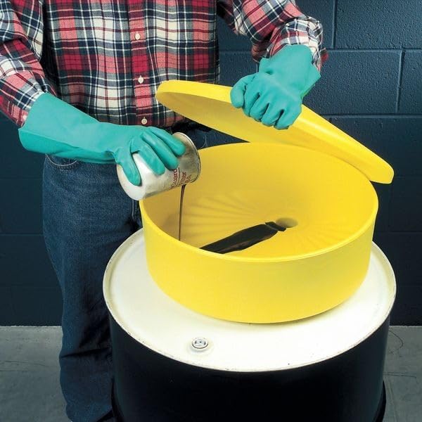 Eagle Drum Funnel with Flame Arrester Screen for 30, 55 Gallon Drum, Yellow - Image 3