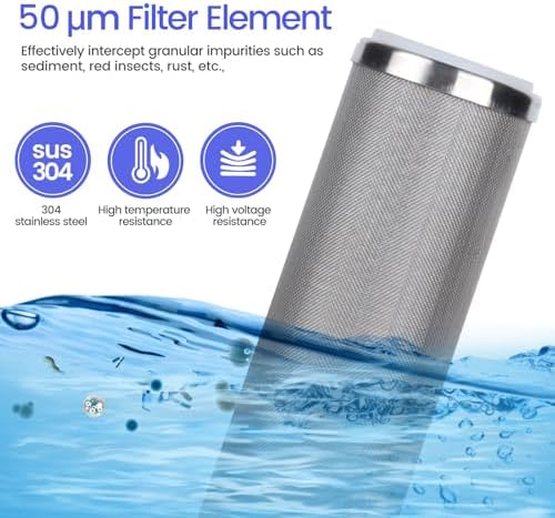 Stainless Steel Cleanable Wire Mesh Filter Cartridge 10”Length,2.5"OD(50 Micron) - Image 4