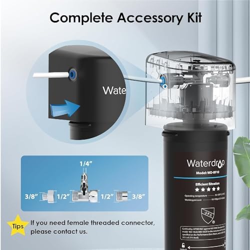 Waterdrop 10UB-B Under Sink Water Filter System with Dedicated Black Faucet - Image 5