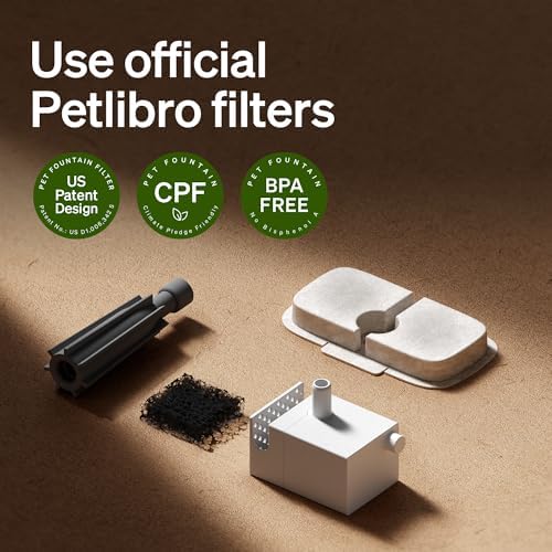 PETLIBRO Dockstream Cat Water Fountain Filters Replacement, 6-Pack Pet Water Fountain Filter, Cat Fountain Filter for PLWF106/116/105/115/005/305, PETLIBRO Water Fountain Filter, 3-Month Supply - Image 4