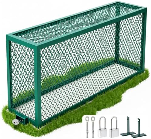 Steel Backflow Preventer Security Cage Cover, 44 3/8'' Lx13 3/8'' Wx24'' H by MorningRo