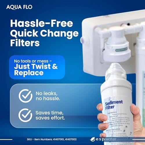 Aqua Flo Platinum QCRO 4-Stage RO Filter Replacement Kit, No Membrane - Image 5