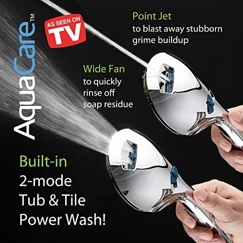 AquaCare 50-mode High Pressure 7 inch Shower Head Combo w/Dual Power Wash - Image 4