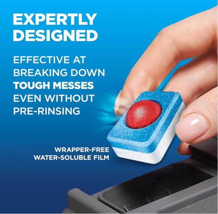 Finish Powerball Dishwasher Pods, Dishwasher Tablets Plastic Free, Fresh Scent, 94 Count - Image 3