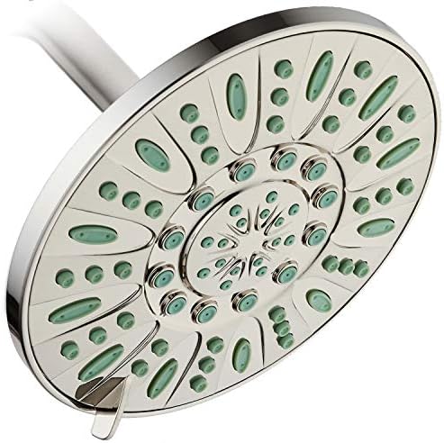 AquaDance Antimicrobial High Pressure 6-mode 7" Luxury Rainfall Shower Head by AquaDance